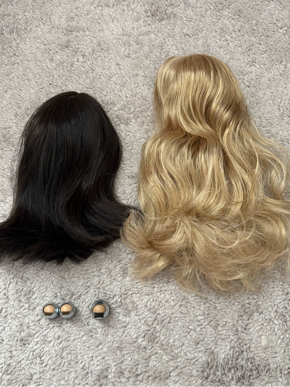 American Girl Wig And Eyes Lot